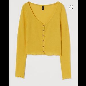 H&M YELLOW TOP